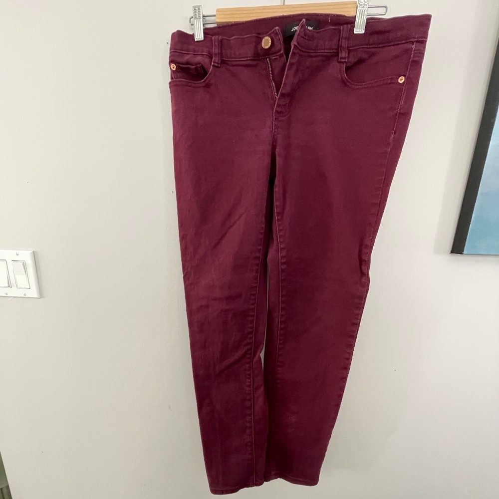 Slim low rise Plum Coloured Jeans